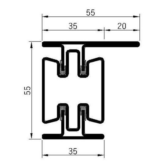 Breaker 55v-60L Fire Insulation Profile Series