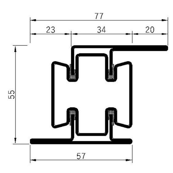 Breaker 55v-60L Fire Insulation Profile Series