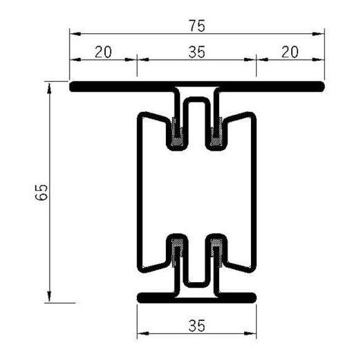 Breaker 65v-60L Fire Insulation Profile Series