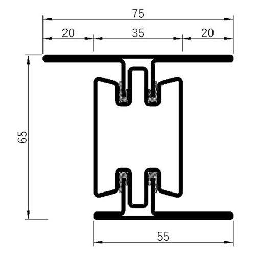 Breaker 65v-60L Fire Insulation Profile Series