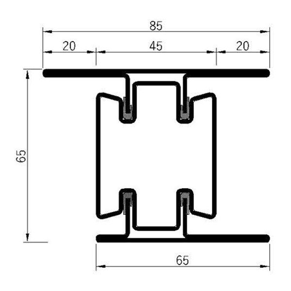 Breaker 65v-60L Fire Insulation Profile Series