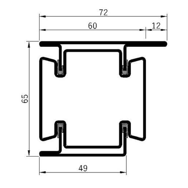 Breaker 65v-60L Fire Insulation Profile Series