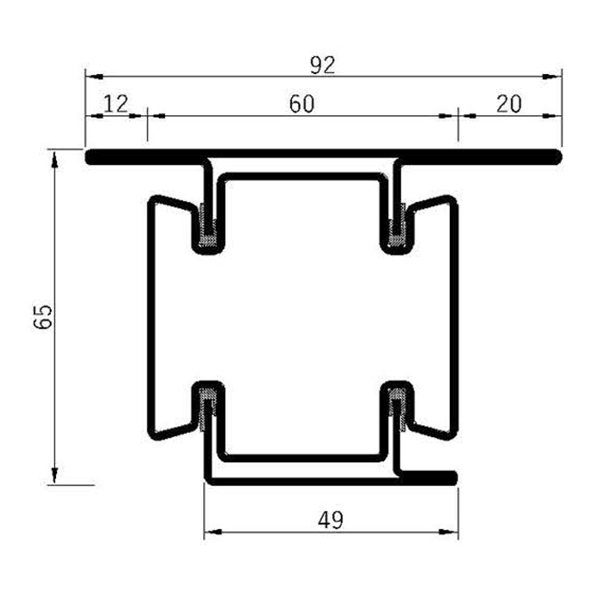 Breaker 65v-60L Fire Insulation Profile Series