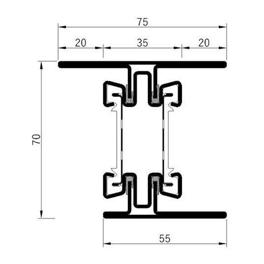 Breaker 70H-60L Fire Insulation Profile Series