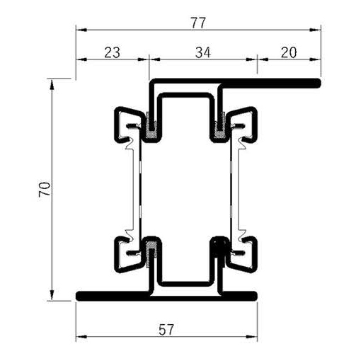 Breaker 70H-60L Fire Insulation Profile Series