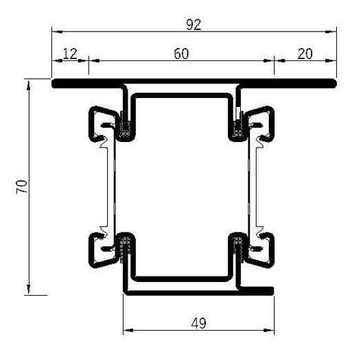 Breaker 70H-60L Fire Insulation Profile Series